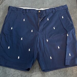 Polo by Ralph Lauren Dark Blue Embroidered Shorts